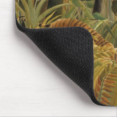 Tijger verrast in een tropisch Storm Muismat (Hoek)