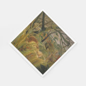 Tijger verrast in een tropisch Storm Servet (Hoek)