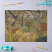 Tijger verrast in een tropisch Storm Tissuepapier (Craft)