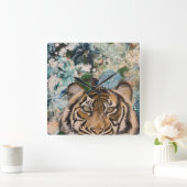 Tijger Vierkante Klok (Huis)