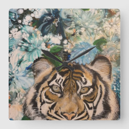 Tijger Vierkante Klok