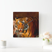 tijger vierkante klok (Huis)