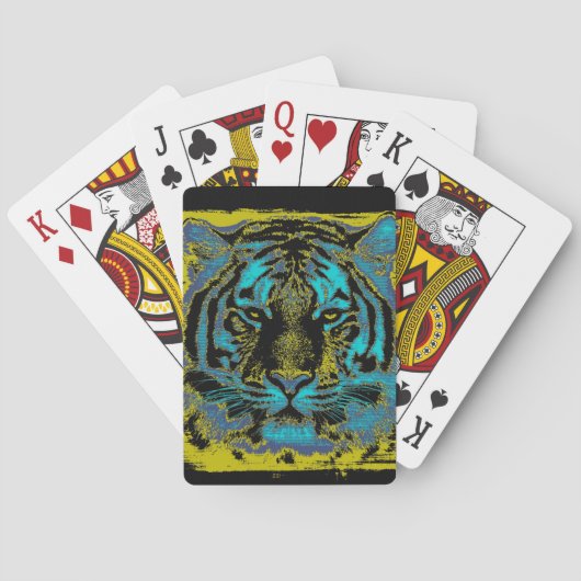 Tijger Vintage Pokerkaarten (Achterkant)