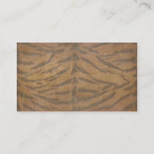 tijger visitekaartje (Achterkant)