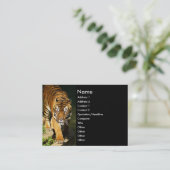 tijger visitekaartje (Staand voorkant)