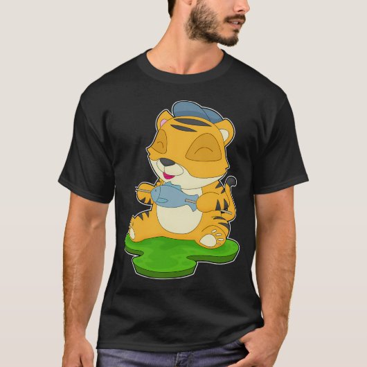 Tijger Visser Vis T-shirt (Voorkant)