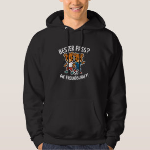 Tijger voetbal -Beste vrienden voetbal Hoodie