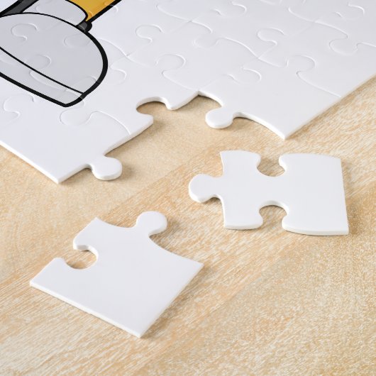 Tijger Voetbal Soccer Legpuzzel (Zijkant)