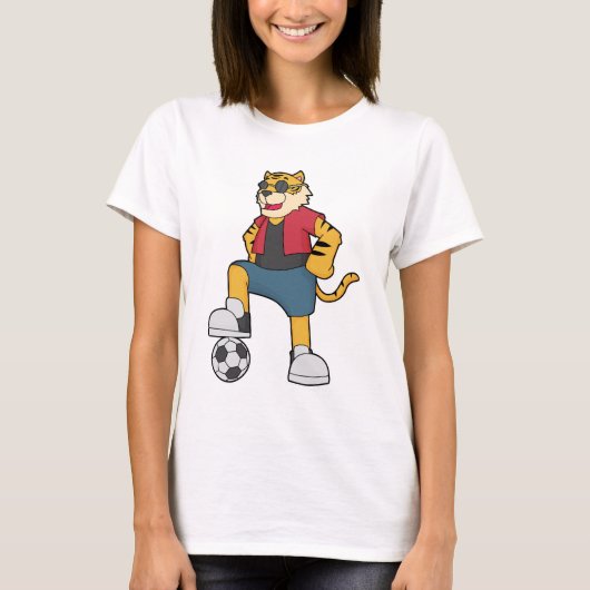 Tijger Voetbal Soccer T-shirt (Voorkant)