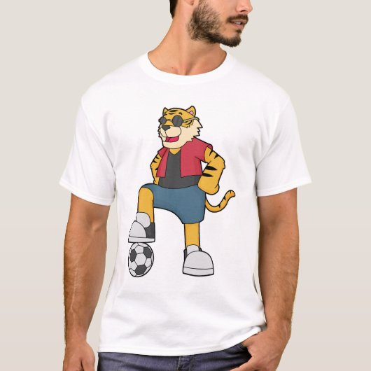 Tijger Voetbal Soccer T-shirt (Voorkant)