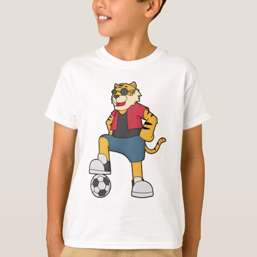 Tijger Voetbal Soccer T-shirt (Voorkant)