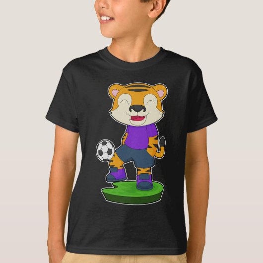 Tijger Voetbal Soccer T-shirt (Voorkant)