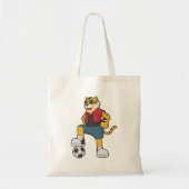 Tijger Voetbal Soccer Tote Bag (Voorkant)