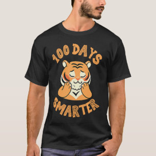 tijger voor 100ste schooldag 100 dagen slimmer t-shirt