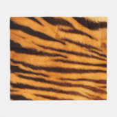 tijger voor huidafdrukken fleece deken (Voorkant (Horizontaal))