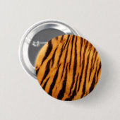 tijger voor huidafdrukken ronde button 5,7 cm (Voorkant /achterkant)