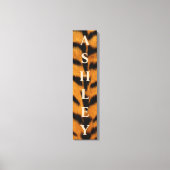 Tijger Voor/Naam/Achternaam Canvas Afdruk (Voorkant)