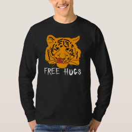 Tijger - Vrij ruggen donker T-shirt