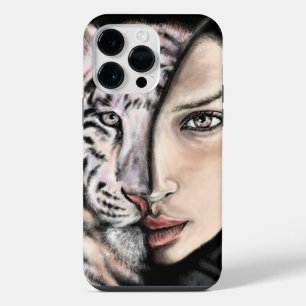 Tijger Vrouw iPhone Hoesje iPhone 14 Pro Max Hoesje