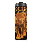 Tijger vuurvlam. thermosbeker (Voorkant)
