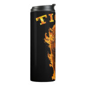 Tijger vuurvlam. thermosbeker (Gedraaid links)