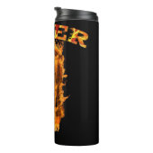 Tijger vuurvlam. thermosbeker (Geroteerd rechts)