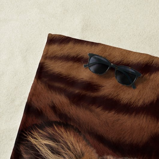 Tijger w/out jouw tekst strandlaken (In situ)