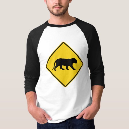 Tijger Waarschuwing T-Shirt (Voorkant)