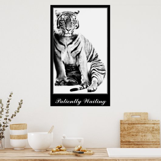 Tijger, wacht_ poster (Keuken)