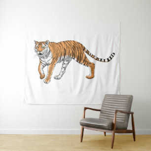 tijger wandkleed