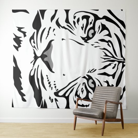 tijger wandkleed (In Situ (horizontaal))