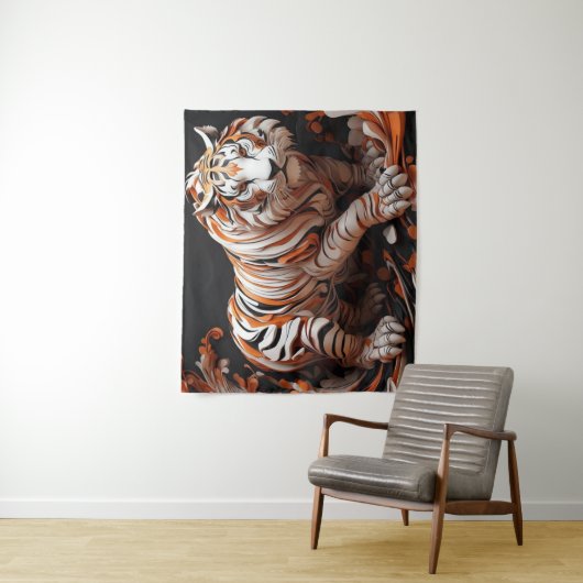 tijger wandkleed (In situ)