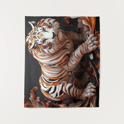 tijger wandkleed (Voorkant)