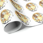 Tijger Waterverf Chinees nieuwjaar 2022 Cadeaupapier (Rol Hoek)