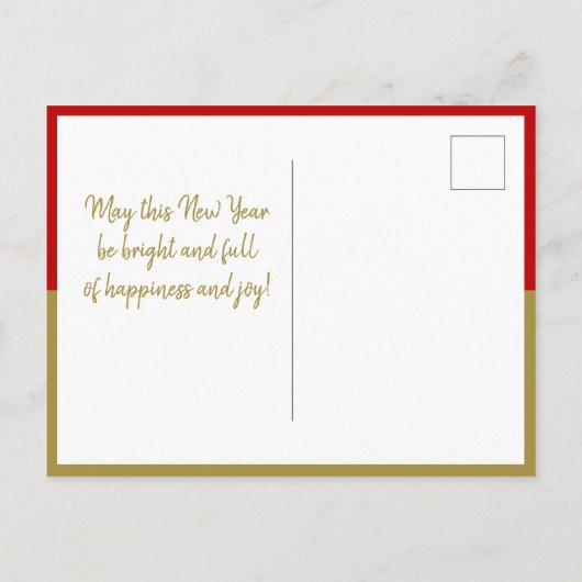 Tijger Waterverf Chinees nieuwjaar 2022 Feestdagenkaart (Achterkant)