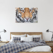 Tijger welp gezicht canvas afdruk (Insitu (Slaapkamer))