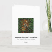 tijger Wenskaart Kaart (Achterkant)