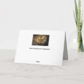 tijger wenskaart kaart (Achterkant)