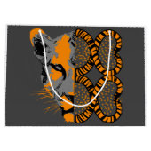 Tijger Wild Animal Events Verjaardagsfeestje Gift  Groot Cadeauzakje (Achterkant)