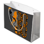 Tijger Wild Animal Events Verjaardagsfeestje Gift  Groot Cadeauzakje (Achterkant Gekanteld)