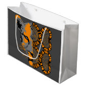 Tijger Wild Animal Events Verjaardagsfeestje Gift  Groot Cadeauzakje (Voorkant Gekanteld)