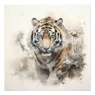 Tijger wild dier foto afdruk