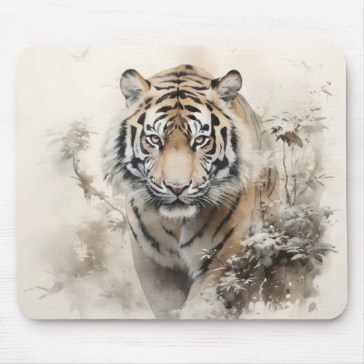 Tijger Wild Dier Muismat (Voorkant)