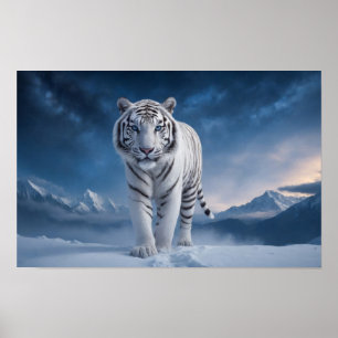Tijger Wild Majestic Animal Een sterrenstelsel Nac Poster