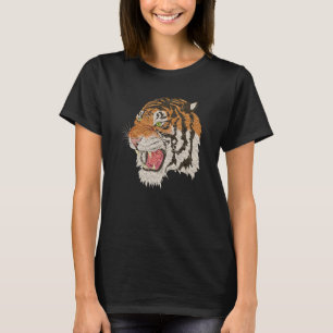 Tijger Wilde Dier Tijger Hoofd T-shirt