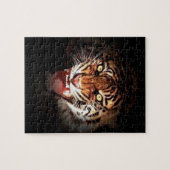 Tijger - Wilde grote katten Kunst Legpuzzel (Horizontaal)