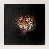 Tijger - Wilde grote katten Kunst Legpuzzel (Verticaal)