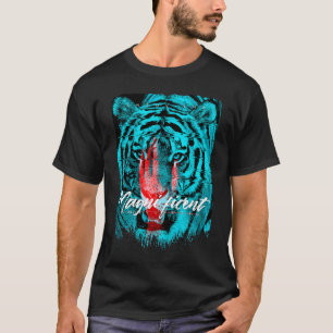 Tijger Wilde Kat Kleurrijk Wreed Dier Jungle Mo T-shirt