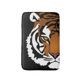 Tijger, wilde kat op zwart badmat (Voorkant Verticaal)