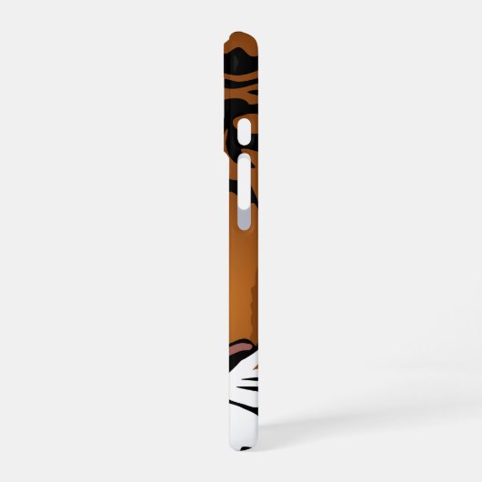 Tijger, wilde kat op zwart iPhone 16 hoesje (Linkerkant)